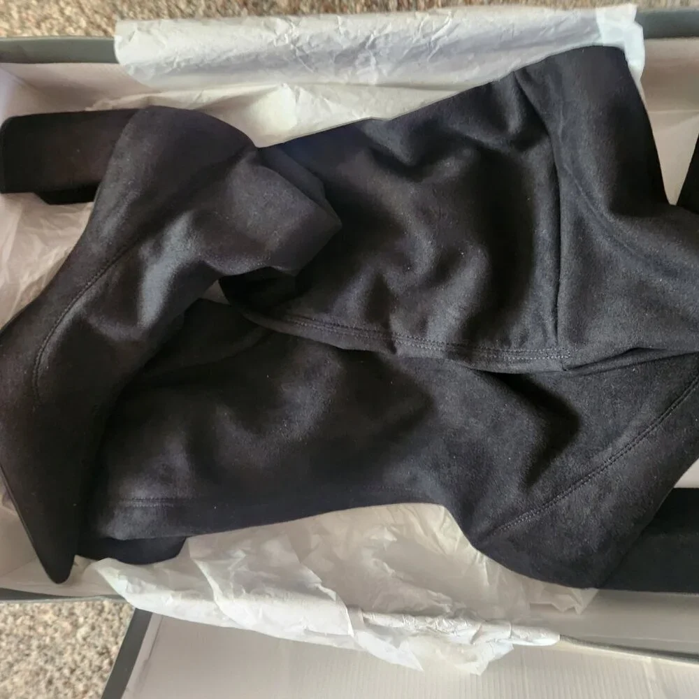 Arezzo Black Over the Knee 